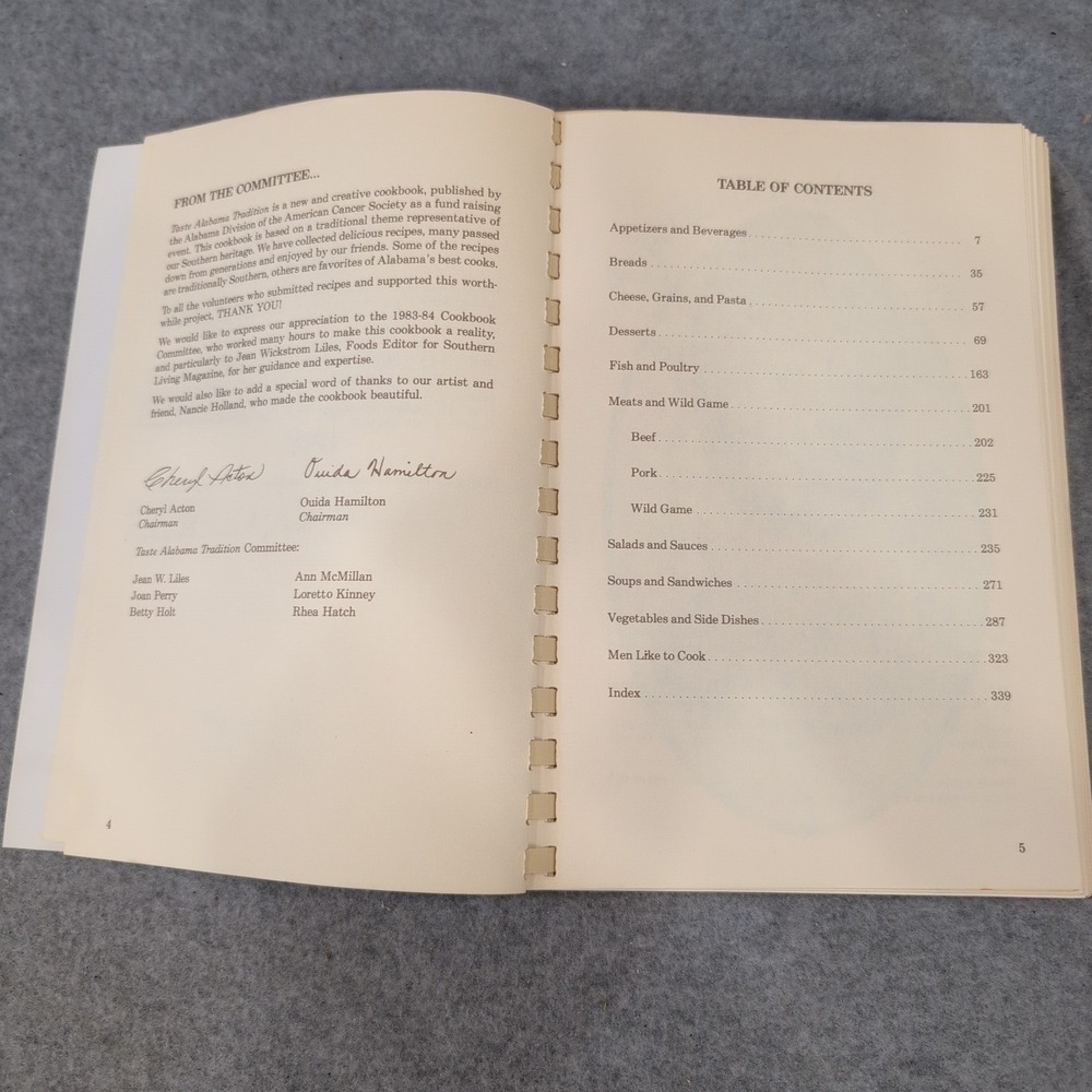 Taste Alabama Tradition Cookbook American Cancer Society Recipes 1984 - Picture 3 of 4